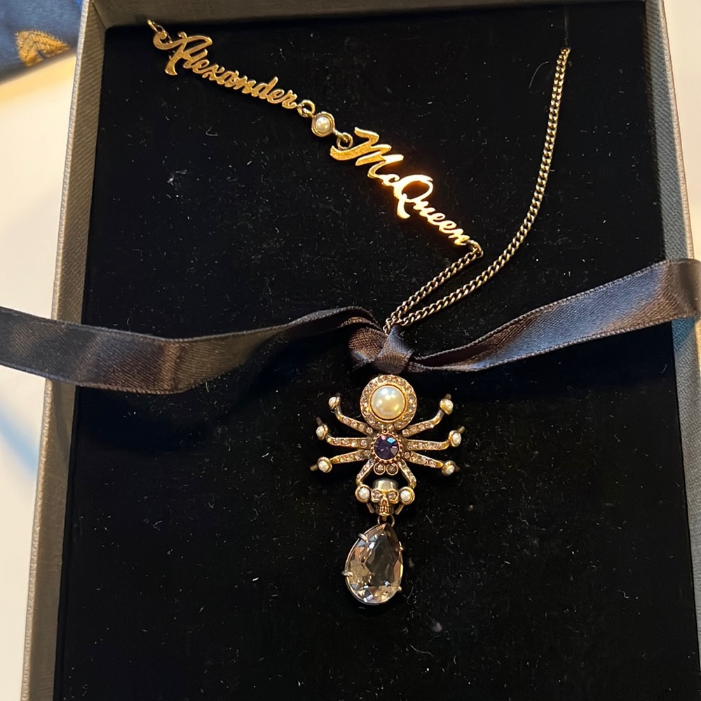 Alexander McQueen Spider Necklace never worn in box